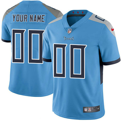 Men's Nike Tennessee Titans Customized Alternate Vapor Untouchable Custom Limited NFL Jersey Light Blue Men's Nike Tennessee Titans Customized Alternate Vapor Untouchable Custom Limited NFL Jersey Light Blue