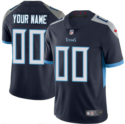 Men's Nike Tennessee Titans Customized Alternate Vapor Untouchable Custom Limited NFL Jersey Navy Blue Men's Nike Tennessee Titans Customized Alternate Vapor Untouchable Custom Limited NFL Jersey Navy Blue
