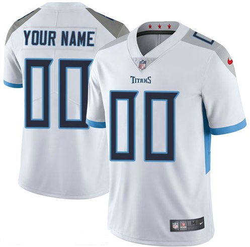 Men's Nike Tennessee Titans Customized Alternate Vapor Untouchable Custom Limited NFL Jersey White Men's Nike Tennessee Titans Customized Alternate Vapor Untouchable Custom Limited NFL Jersey White