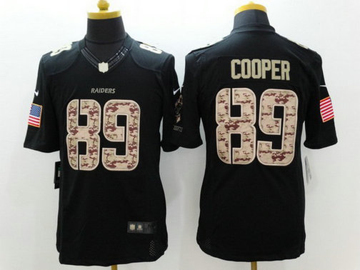 Men's Oakland Raiders #89 Amari Cooper Black Salute to Service NFL Nike Limited Jersey Men's Oakland Raiders #89 Amari Cooper Black Salute to Service NFL Nike Limited Jersey