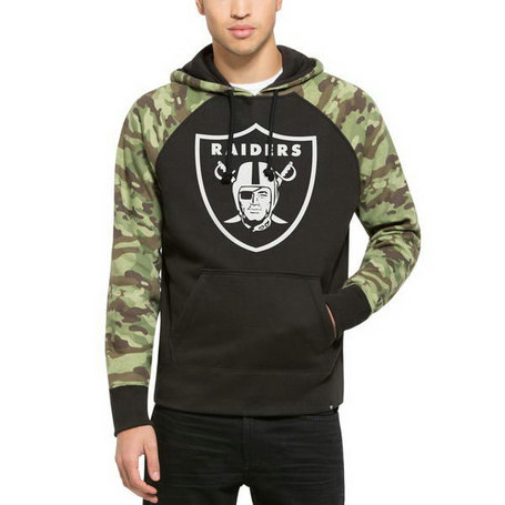 Men's Oakland Raiders Black Alpha Hoodie Men's Oakland Raiders Black Alpha Hoodie