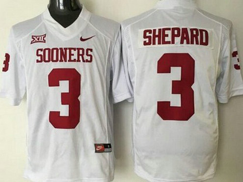 Men's Oklahoma Sooners #3 Sterling Shepard White College Football Nike Jersey Men's Oklahoma Sooners #3 Sterling Shepard White College Football Nike Jersey