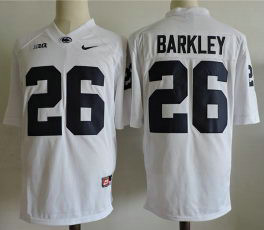 Men's Penn State Nittany Lions #26 Saquon Barkley Nike White Limited Football Jersey Men's Penn State Nittany Lions #26 Saquon Barkley Nike White Limited Football Jersey