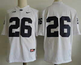 Men's Penn State Nittany Lions #26 Saquon Barkley No Name Nike White Limited Football Jersey Men's Penn State Nittany Lions #26 Saquon Barkley No Name Nike White Limited Football Jersey