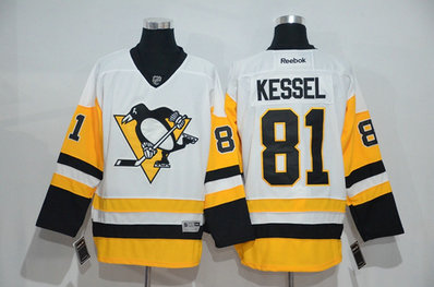 Men's Pittsburgh Penguins #81 Phil Kessel White NHL New Stitched Jersey Men's Pittsburgh Penguins #81 Phil Kessel White NHL New Stitched Jersey