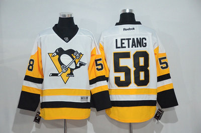 Men's Pittsburgh Penguins 58 Letang White NHL New Stitched Jersey Men's Pittsburgh Penguins 58 Letang White NHL New Stitched Jersey