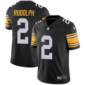 Men's Pittsburgh Steelers #2 Mason Rudolph Black Alternate Nike Stitched NFL Vapor Untouchable Limited Jersey Men's Pittsburgh Steelers #2 Mason Rudolph Black Alternate Nike Stitched NFL Vapor Untouchable Limited Jersey