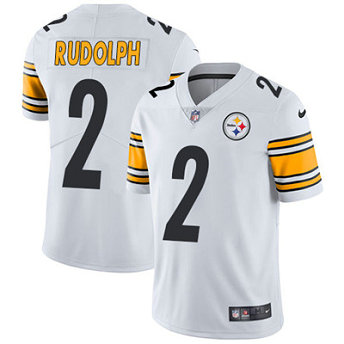 Men's Pittsburgh Steelers #2 Mason Rudolph White Stitched Nike NFL Vapor Untouchable Limited Jersey Men's Pittsburgh Steelers #2 Mason Rudolph White Stitched Nike NFL Vapor Untouchable Limited Jersey