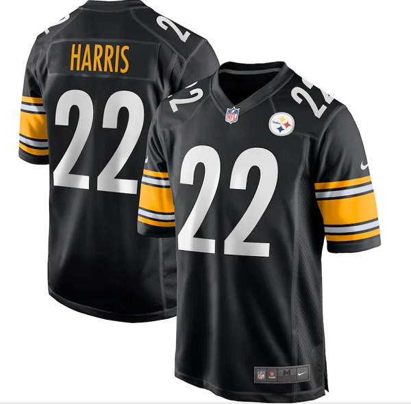 Men's Pittsburgh Steelers #22 Najee Harris Nike Black 2021 NFL Draft First Round Pick Limited Jersey Men's Pittsburgh Steelers #22 Najee Harris Nike Black 2021 NFL Draft First Round Pick Limited Jersey