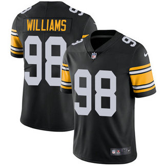 Men's Pittsburgh Steelers #98 Vince Williams Black Alternate Nike Stitched NFL Vapor Untouchable Limited Jersey Men's Pittsburgh Steelers #98 Vince Williams Black Alternate Nike Stitched NFL Vapor Untouchable Limited Jersey