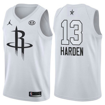 Men's Rockets 13 James Harden Jordan Brand White 2018 All-Star Game Swingman Jersey Men's Rockets 13 James Harden Jordan Brand White 2018 All-Star Game Swingman Jersey