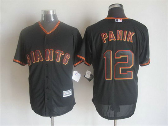 Men's San Francisco Giants #12 Joe Panik Alternate Black 2015 MLB Cool Base Jersey Men's San Francisco Giants #12 Joe Panik Alternate Black 2015 MLB Cool Base Jersey