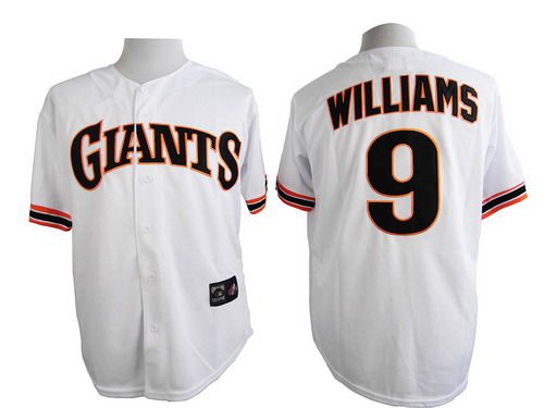 Men's San Francisco Giants #9 Matt Williams 1989 Turn Back The Clock White Throwback Jersey Men's San Francisco Giants #9 Matt Williams 1989 Turn Back The Clock White Throwback Jersey