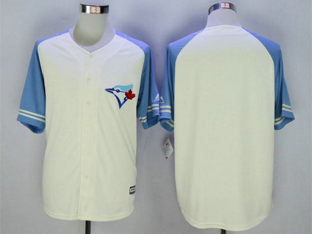 Men's Toronto Blue Jays Blank Cream New Cool Base Jersey