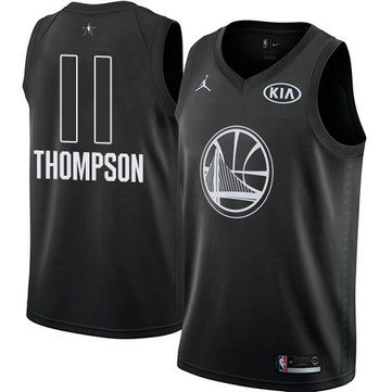 Men's Warriors #11 Klay Thompson Black NBA Jordan Swingman 2018 All-Star Game Jersey Men's Warriors #11 Klay Thompson Black NBA Jordan Swingman 2018 All-Star Game Jersey