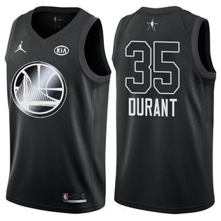 Men's Warriors 35 Kevin Durant Jordan Brand Black 2018 All-Star Game Swingman Jersey Men's Warriors 35 Kevin Durant Jordan Brand Black 2018 All-Star Game Swingman Jersey