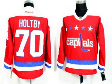 Men's Washington Capitals #70 Braden Holtby Red Third Reebok Hockey Jersey Men's Washington Capitals #70 Braden Holtby Red Third Reebok Hockey Jersey