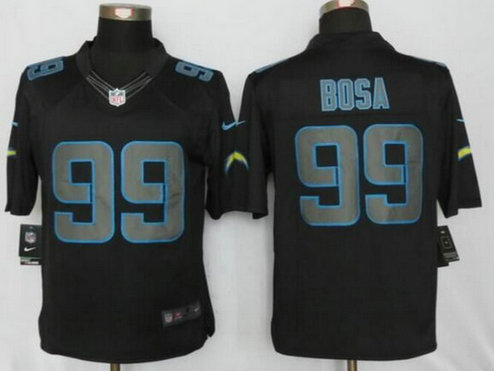 Mens San Diego Chargers #99 Joey Bosa Black Impact NFL Nike Limited Jersey Mens San Diego Chargers #99 Joey Bosa Black Impact NFL Nike Limited Jersey