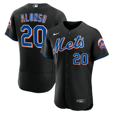 Mets 20 Pete Alonso Black Nike 2022 Alternate Flexbase Jersey Mets 20 Pete Alonso Black Nike 2022 Alternate Flexbase Jersey