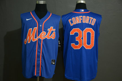 Mets 30 Michael Conforto Royal Nike Cool Base Sleeveless Jersey Mets 30 Michael Conforto Royal Nike Cool Base Sleeveless Jersey
