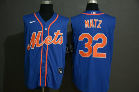 Mets 32 Steven Matz Royal Nike Cool Base Sleeveless Jersey Mets 32 Steven Matz Royal Nike Cool Base Sleeveless Jersey
