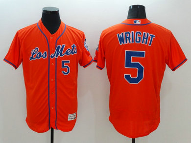 Mets 5 David Wright Orange Latin Night Flexbase Jersey Mets 5 David Wright Orange Latin Night Flexbase Jersey