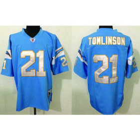 Mitchell&Ness San Diego Chargers No.21 LaDainian Tomlinson Baby Blue Throwback Men's Football Jersey Mitchell&Ness San Diego Chargers No.21 LaDainian Tomlinson Baby Blue Throwback Men's Football Jersey
