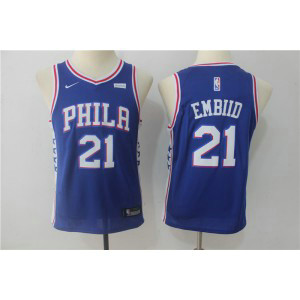 NBA 76ers 21 Joel Embiid Blue Nike Swingman Youth Jersey NBA 76ers 21 Joel Embiid Blue Nike Swingman Youth Jersey