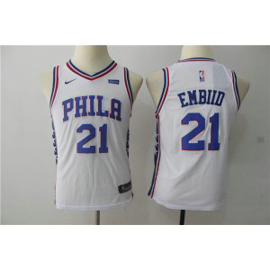 NBA 76ers 21 Joel Embiid White Nike Swingman Youth Jersey NBA 76ers 21 Joel Embiid White Nike Swingman Youth Jersey