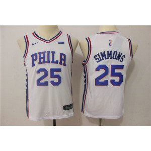 NBA 76ers 25 Ben Simmons White Nike Swingman Youth Jersey NBA 76ers 25 Ben Simmons White Nike Swingman Youth Jersey
