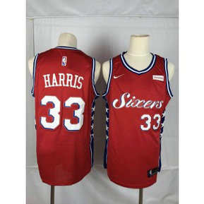 NBA 76ers 33 Tobias Harris Red Nike Throwback Men Jersey NBA 76ers 33 Tobias Harris Red Nike Throwback Men Jersey