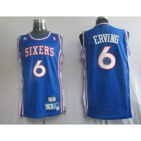 NBA 76ers 6 Julius Erving Blue Throwback Men Jersey 1 NBA 76ers 6 Julius Erving Blue Throwback Men Jersey 1