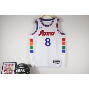 NBA 76ers 8 Paul George White Nike Men Jersey NBA 76ers 8 Paul George White Nike Men Jersey