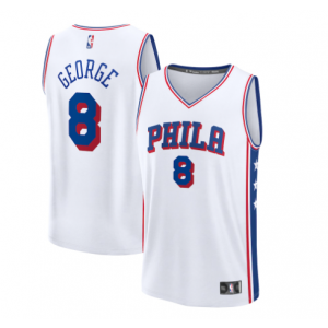 NBA 76ers 8 Paul George White Nike Men Jersey NBA 76ers 8 Paul George White Nike Men Jersey
