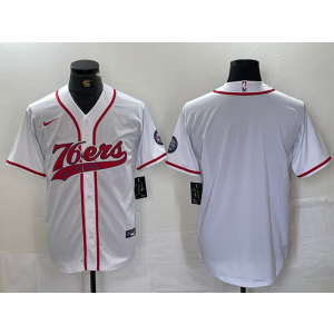 NBA 76ers Blank White Vapor Baseball Limited Men Jersey NBA 76ers Blank White Vapor Baseball Limited Men Jersey