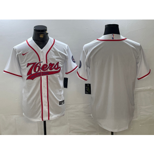 NBA 76ers Blank White Vapor Baseball Limited Men Jersey NBA 76ers Blank White Vapor Baseball Limited Men Jersey