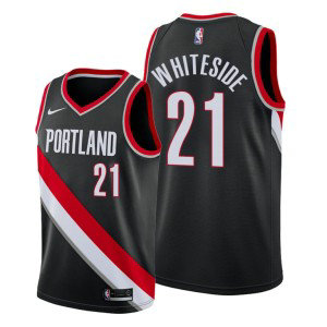 NBA Blazers 21 Hassan Whiteside Black Nike Men Jersey NBA Blazers 21 Hassan Whiteside Black Nike Men Jersey