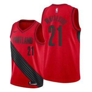 NBA Blazers 21 Hassan Whiteside Red Nike Men Jersey NBA Blazers 21 Hassan Whiteside Red Nike Men Jersey