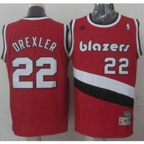 NBA Blazers 22 Clyde Drexler Red Soul Swingman Throwback Men Jersey NBA Blazers 22 Clyde Drexler Red Soul Swingman Throwback Men Jersey
