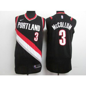 NBA Blazers 3 C.J. McCollum Black Nike Authentic Men Jersey NBA Blazers 3 C.J. McCollum Black Nike Authentic Men Jersey