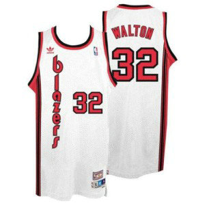 NBA Blazers 32 Bill Walton White Throwback Men Jersey NBA Blazers 32 Bill Walton White Throwback Men Jersey