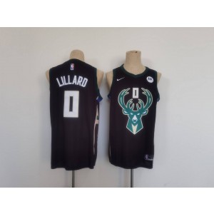 NBA Bucks 0 Damian Lillard Black Nike Youth Jersey NBA Bucks 0 Damian Lillard Black Nike Youth Jersey