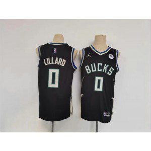 NBA Bucks 0 Damian Lillard Black Youth Jersey NBA Bucks 0 Damian Lillard Black Youth Jersey