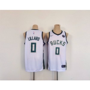 NBA Bucks 0 Damian Lillard White Nike Youth Jersey NBA Bucks 0 Damian Lillard White Nike Youth Jersey