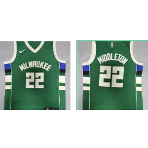 NBA Bucks 22 Khris Middleton Green Nike Men Jersey NBA Bucks 22 Khris Middleton Green Nike Men Jersey