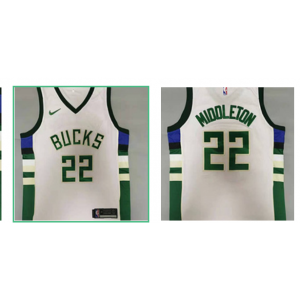 NBA Bucks 22 Khris Middleton White Nike Men Jersey NBA Bucks 22 Khris Middleton White Nike Men Jersey