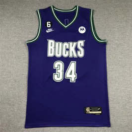 NBA Bucks 34 Antetokounmpo Blue 2022-23 New Men Jersey NBA Bucks 34 Antetokounmpo Blue 2022-23 New Men Jersey