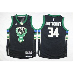 NBA Bucks 34 Giannis Antetokounmpo Black Men Jersey 1 NBA Bucks 34 Giannis Antetokounmpo Black Men Jersey 1