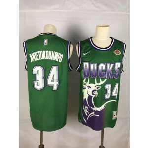 NBA Bucks 34 Giannis Antetokounmpo Green Nike Men Jersey 1 NBA Bucks 34 Giannis Antetokounmpo Green Nike Men Jersey 1