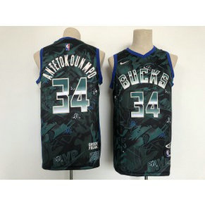 NBA Bucks 34 Giannis Antetokounmpo Green Nike Men Jersey NBA Bucks 34 Giannis Antetokounmpo Green Nike Men Jersey